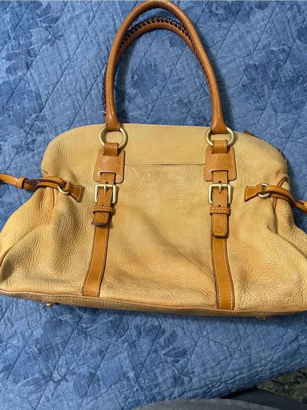 Dooney & Bourke Tan Pebbled Leather Shoulder Bag - Picture 2 of 10